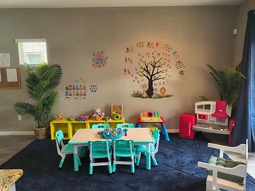 Daycare Interior with table for kids